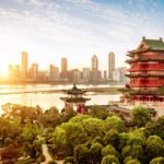 Tengwang Pavilion,Nanchang,traditional, ancient Chinese architecture, made of wood.